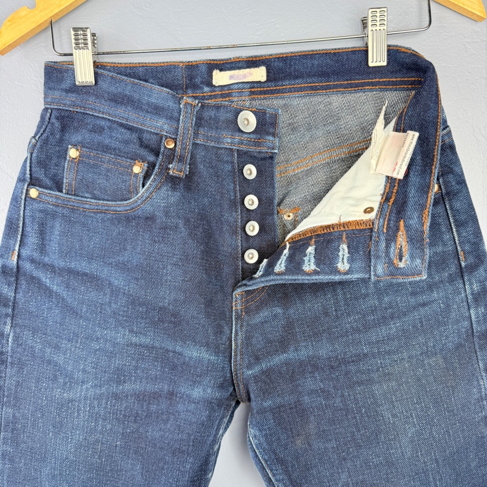 Unbranded Brand UB621 Jeans‎ Women 28 Blue Relaxed Tapered 21oz Selvedge Denim - Picture 9 of 12